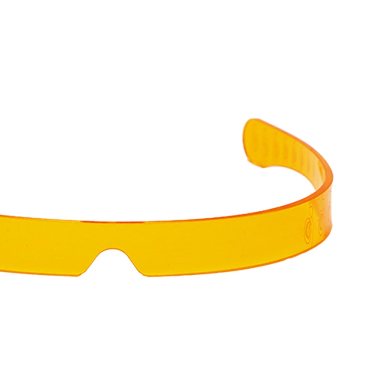 Unisex V-shape Sunglasses Rimless Sun Glasses Fashion Luxury Retro Eyewear Orange