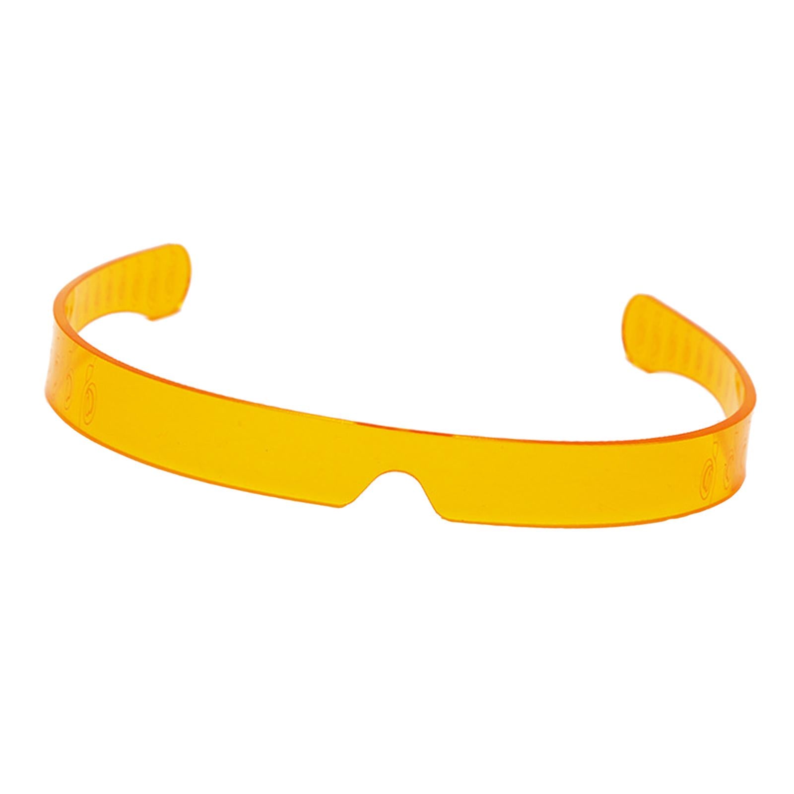 Unisex V-shape Sunglasses Rimless Sun Glasses Fashion Luxury Retro Eyewear Orange