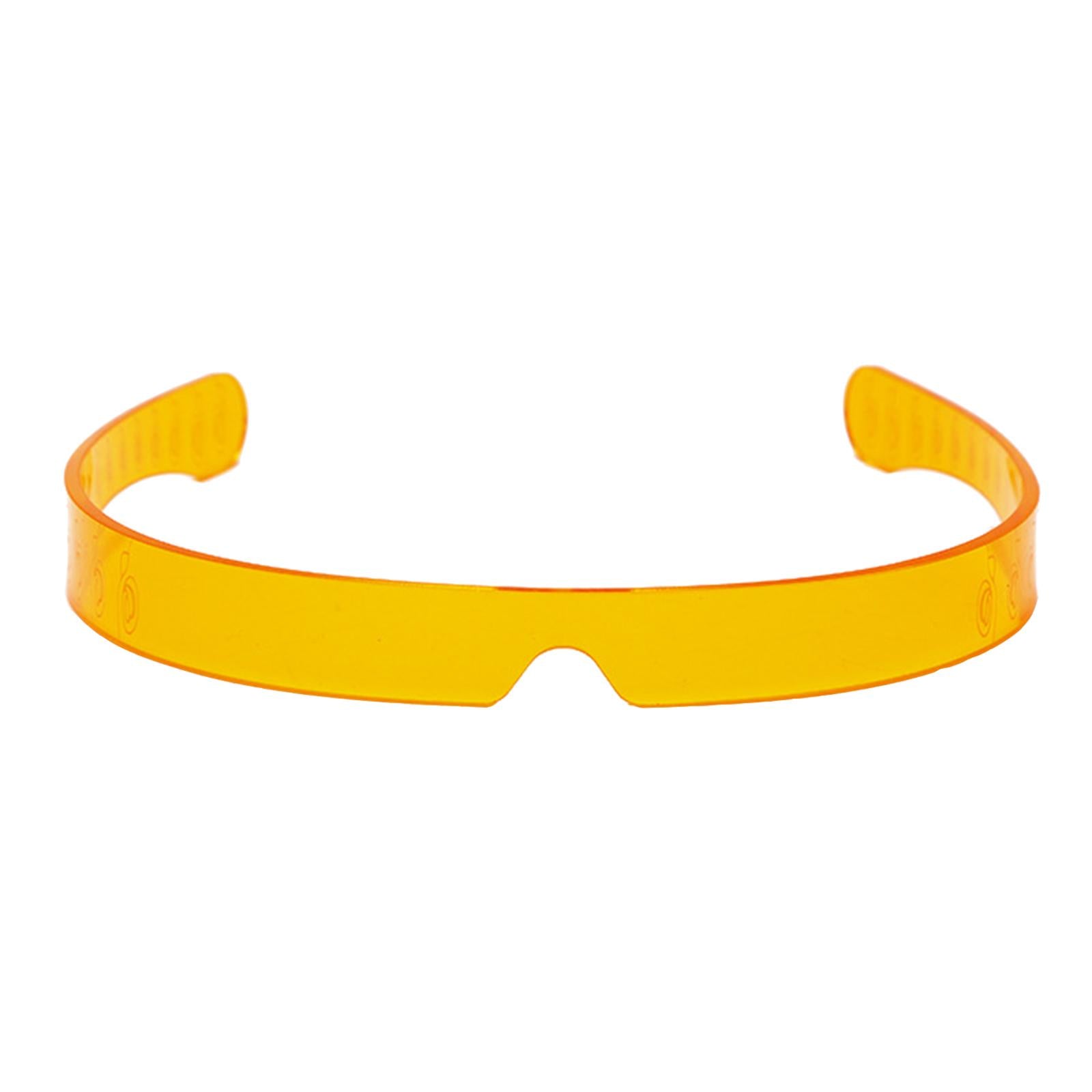 Unisex V-shape Sunglasses Rimless Sun Glasses Fashion Luxury Retro Eyewear Orange