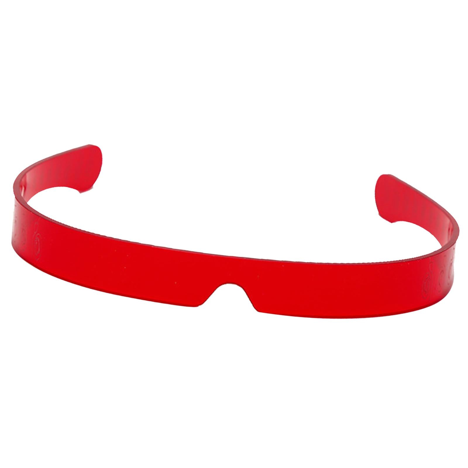 Unisex V-shape Sunglasses Rimless Sun Glasses Fashion Luxury Retro Eyewear Red