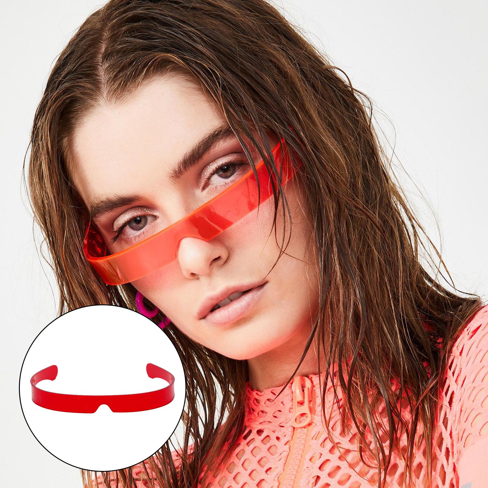 Unisex V-shape Sunglasses Rimless Sun Glasses Fashion Luxury Retro Eyewear Red
