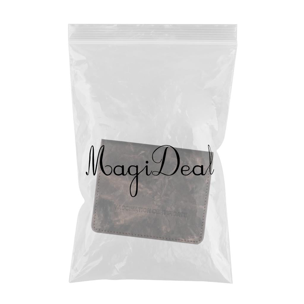 Money Clip PU Leather Wallet ID Credit Card Holder Purse Coin Pouch Black