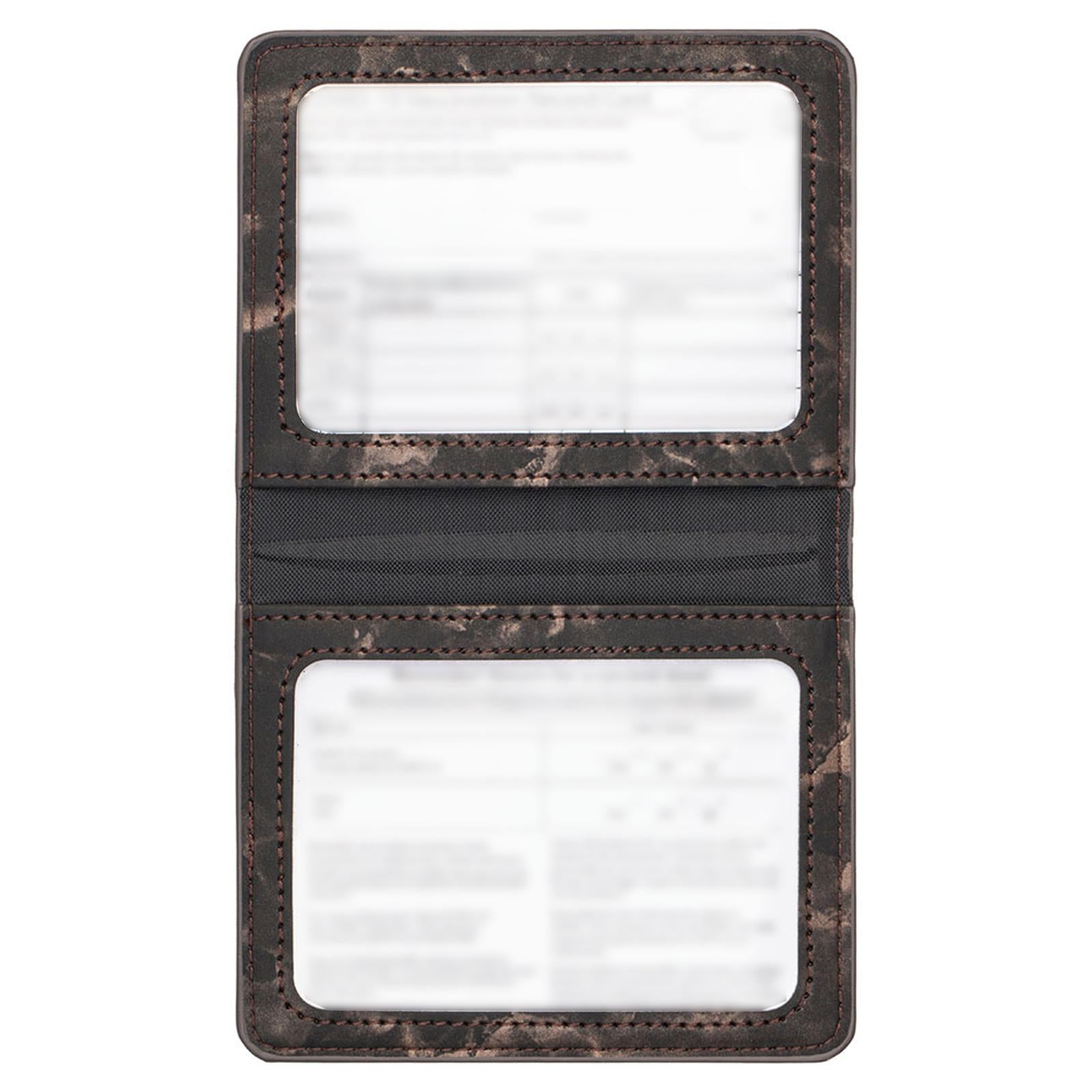 Money Clip PU Leather Wallet ID Credit Card Holder Purse Coin Pouch Pink