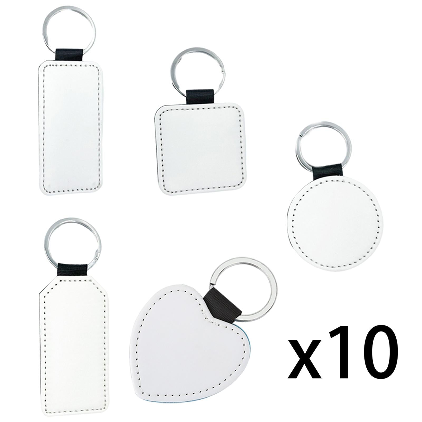 Blank Keychain Key Chain Alloy Key Rings Keyring Bag Tag Craft Bottle