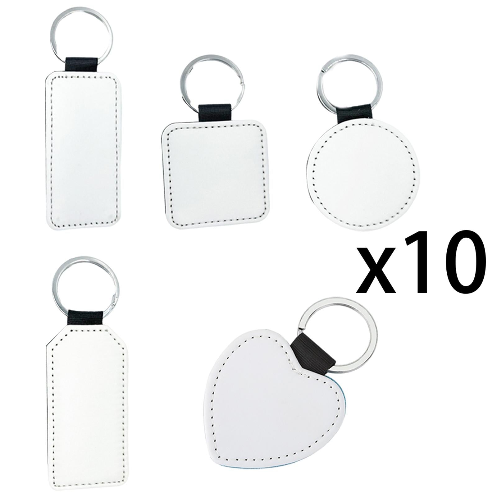 Blank Keychain Key Chain Alloy Key Rings Keyring Bag Tag Craft Bottle
