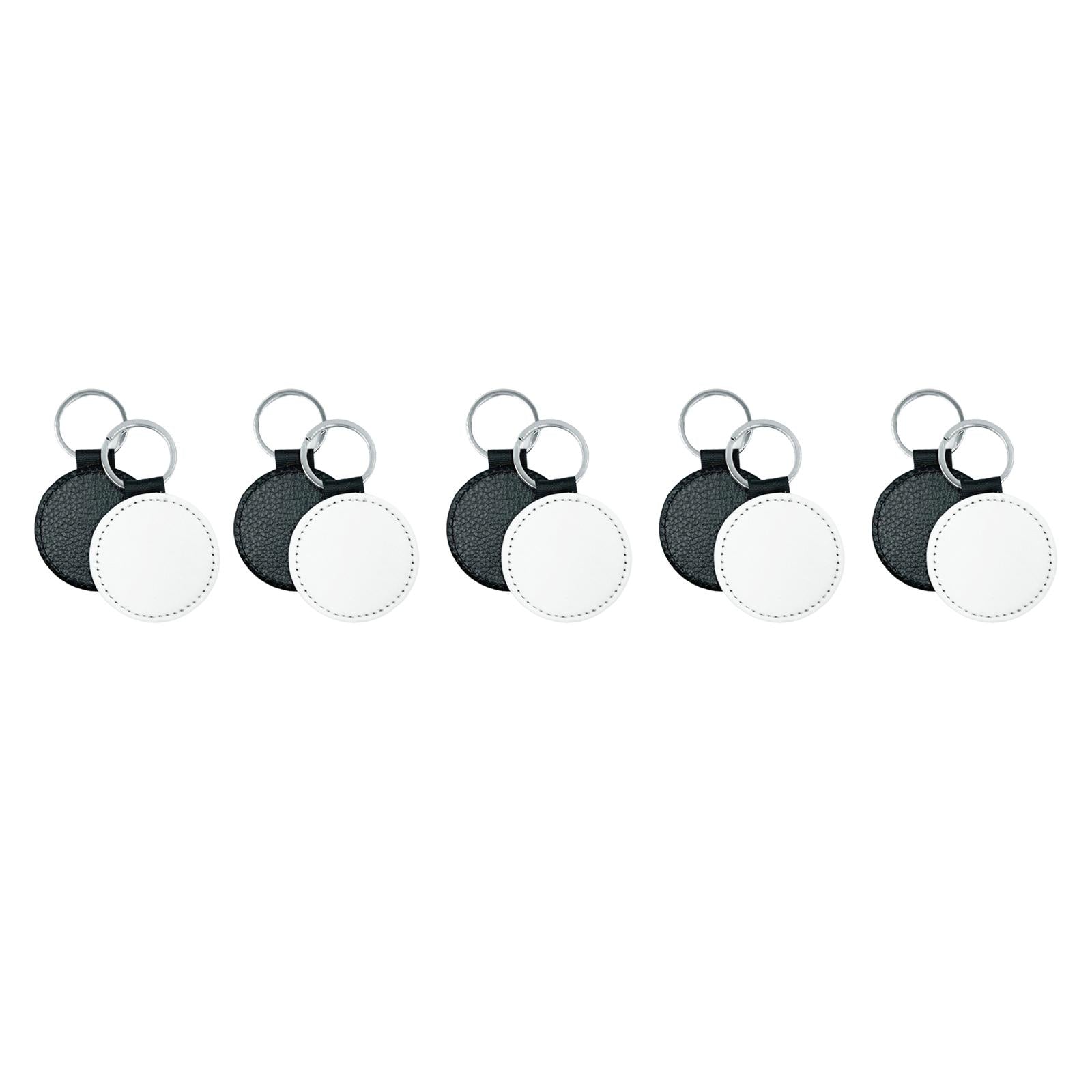 Blank Keychain Key Chain Alloy Key Rings Keyring Bag Tag Craft Round
