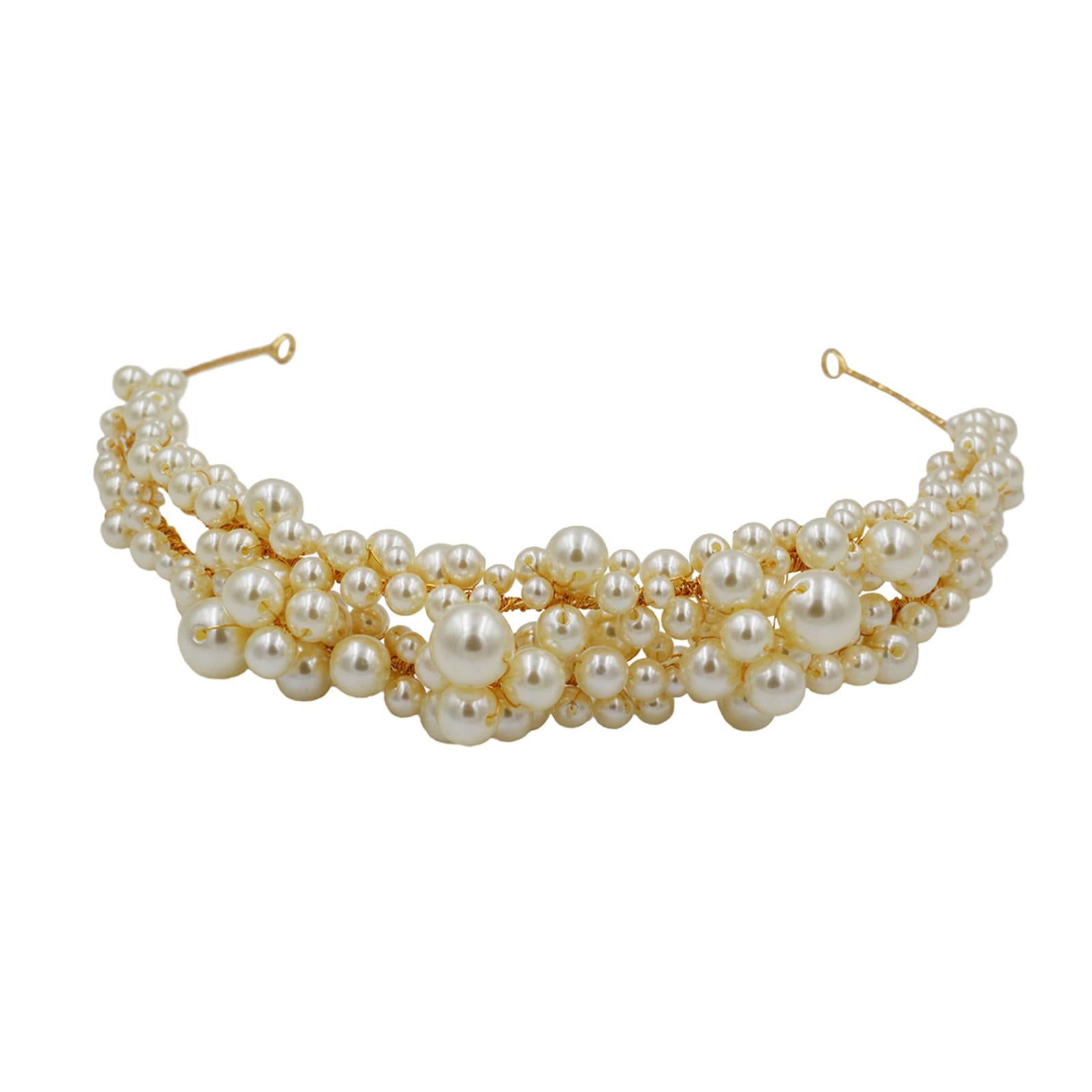 Faux Pearl Headband Fashion Bridal Hairband Wedding Party Headwear Jewelry