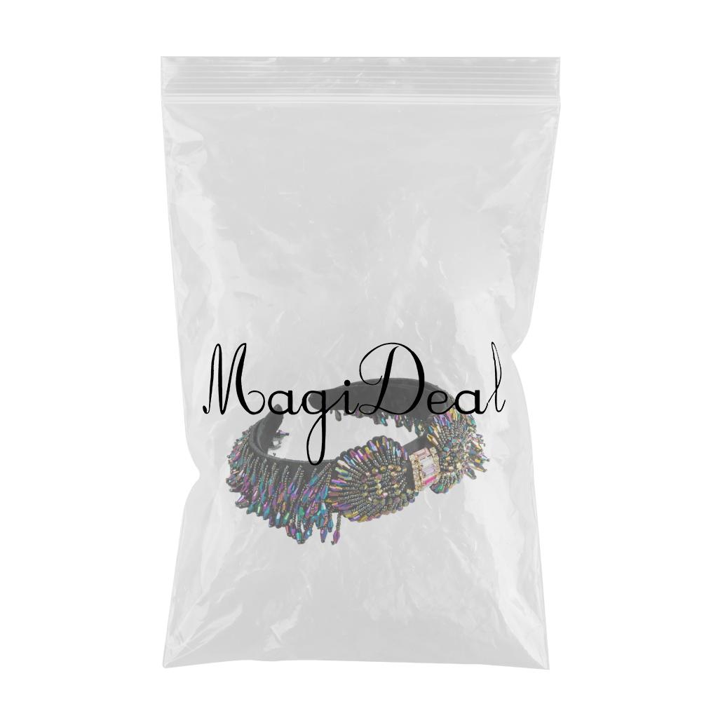 Trendy Baroque Headband Embellished Gem Hair Band Hair Piece Decor Colorful