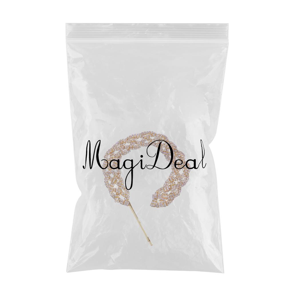 Rhinestone Hair Clips Hairpin Hair Pin Chain Jewelry Gold