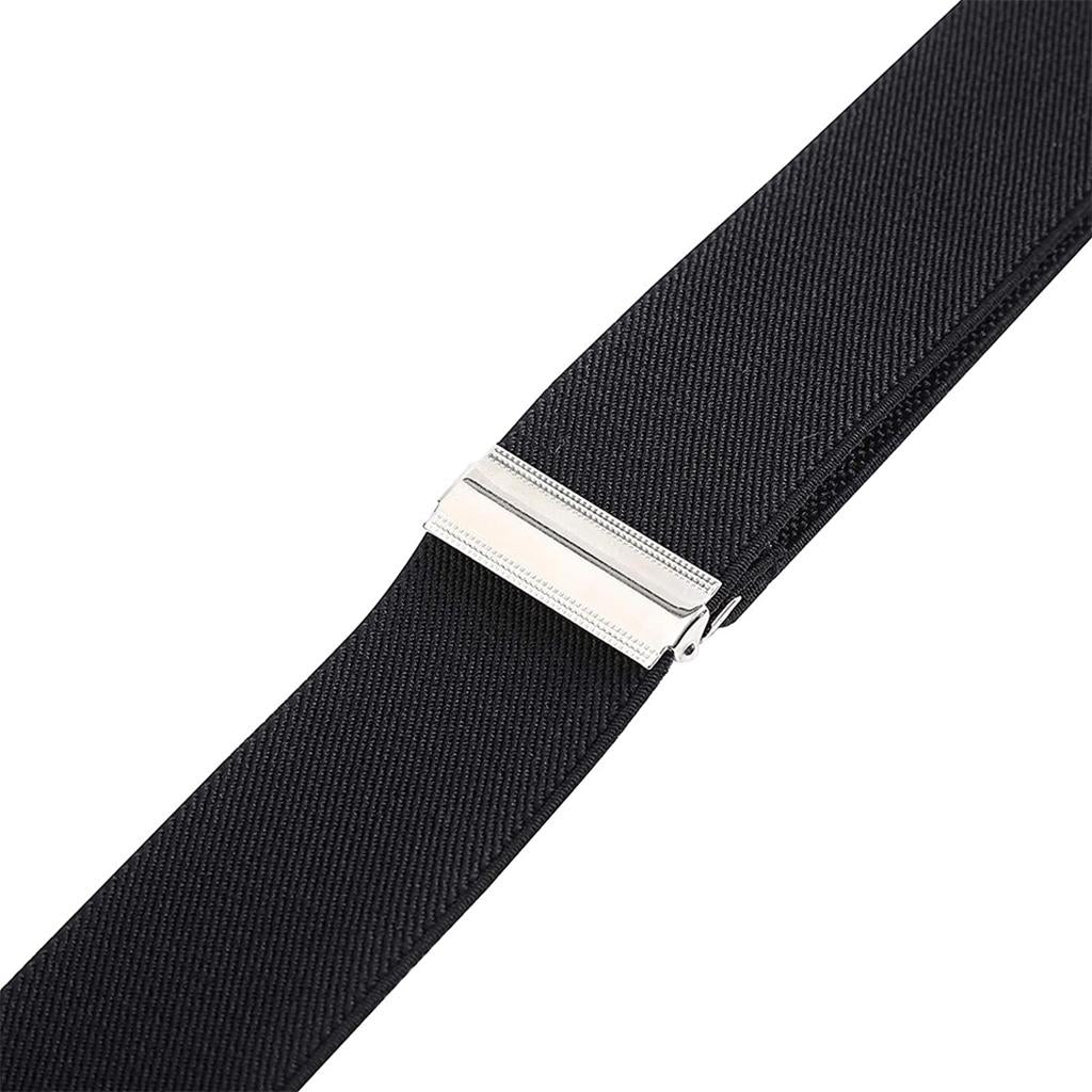 Men's Adjustable Y-Back Elastic Suspenders Braces Work Button End Suspender