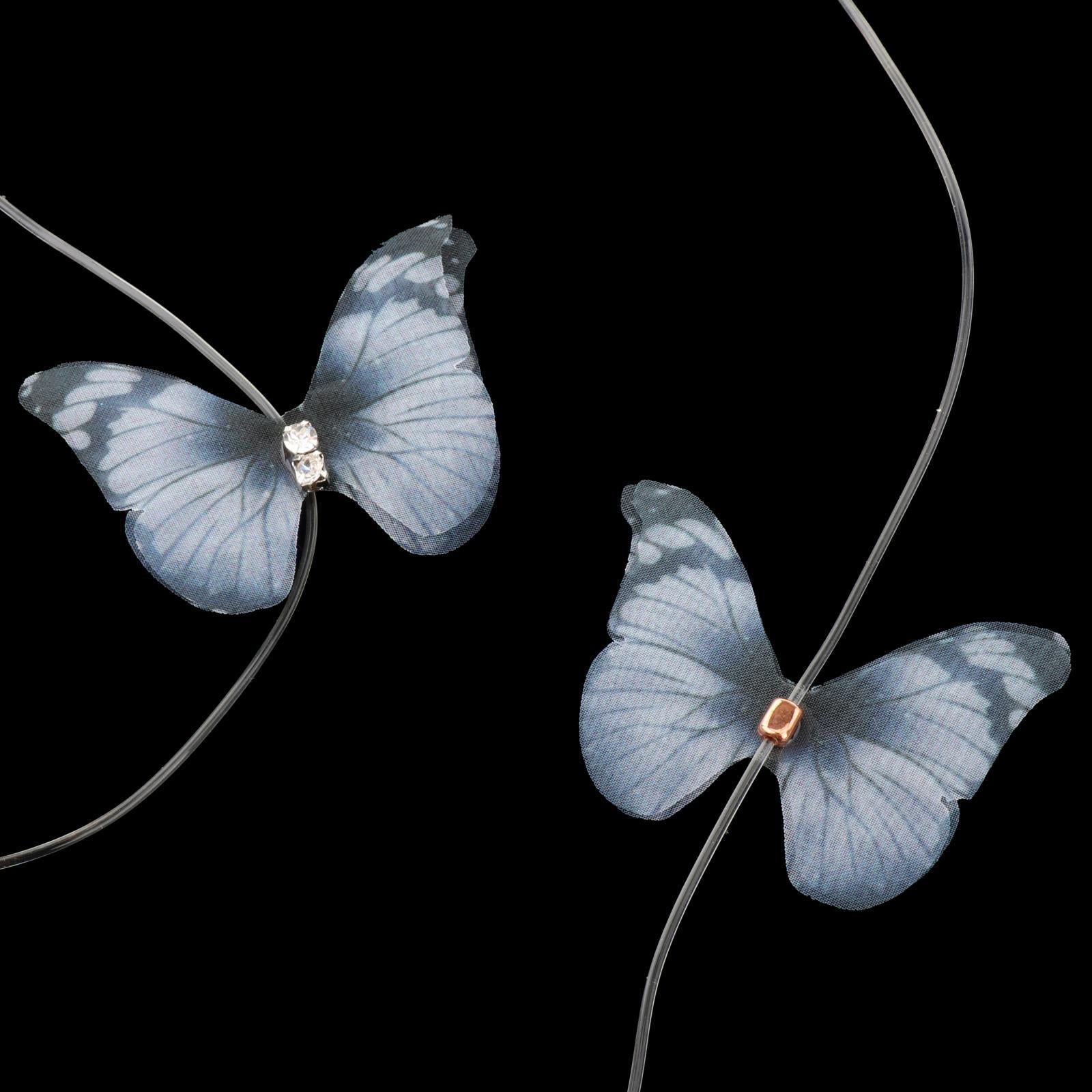 Butterfly Transparent Invisible Adjustable Shoulder Bra Straps 2.2cm Grey