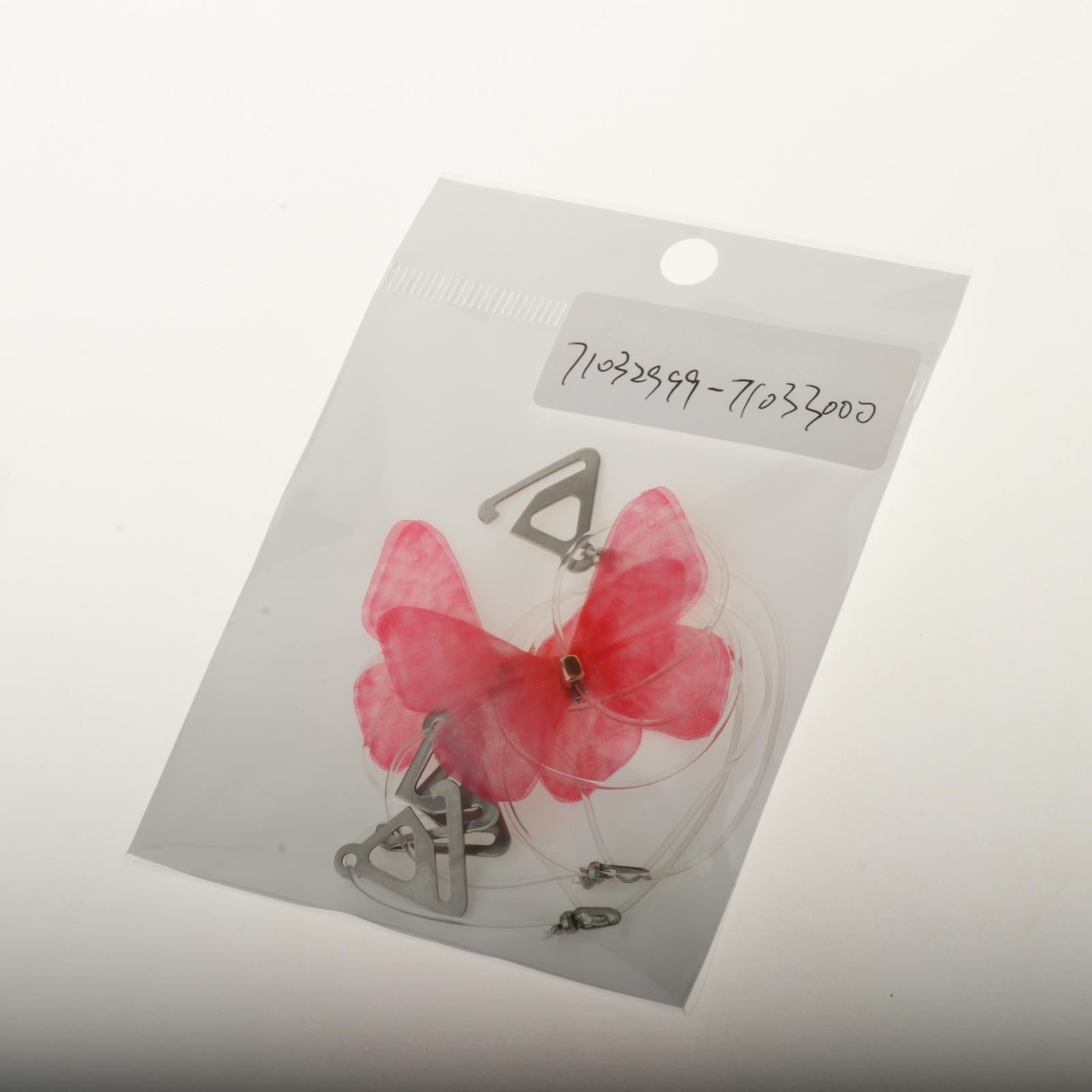 Butterfly Transparent Invisible Adjustable Shoulder Bra Straps 1.8cm Pink