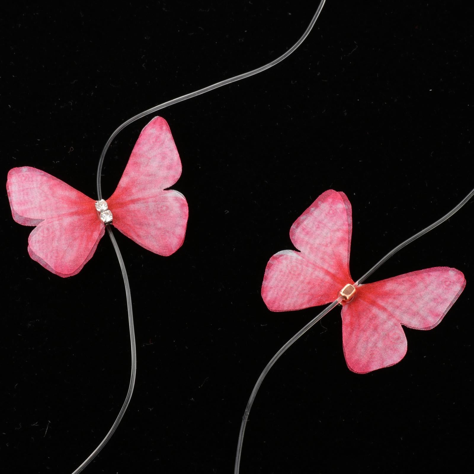 Butterfly Transparent Invisible Adjustable Shoulder Bra Straps 2.2cm Pink