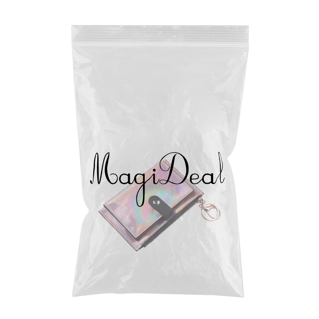 Women Wallet Bifold with Coin Pocket Card Holder Purse Keychain Pink
