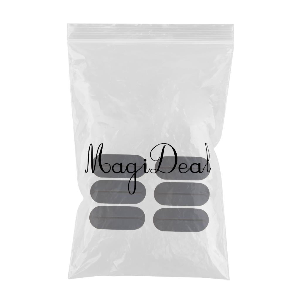 6x Silicone Bra Strap Cushions Holder Shoulder Pads Black Mini
