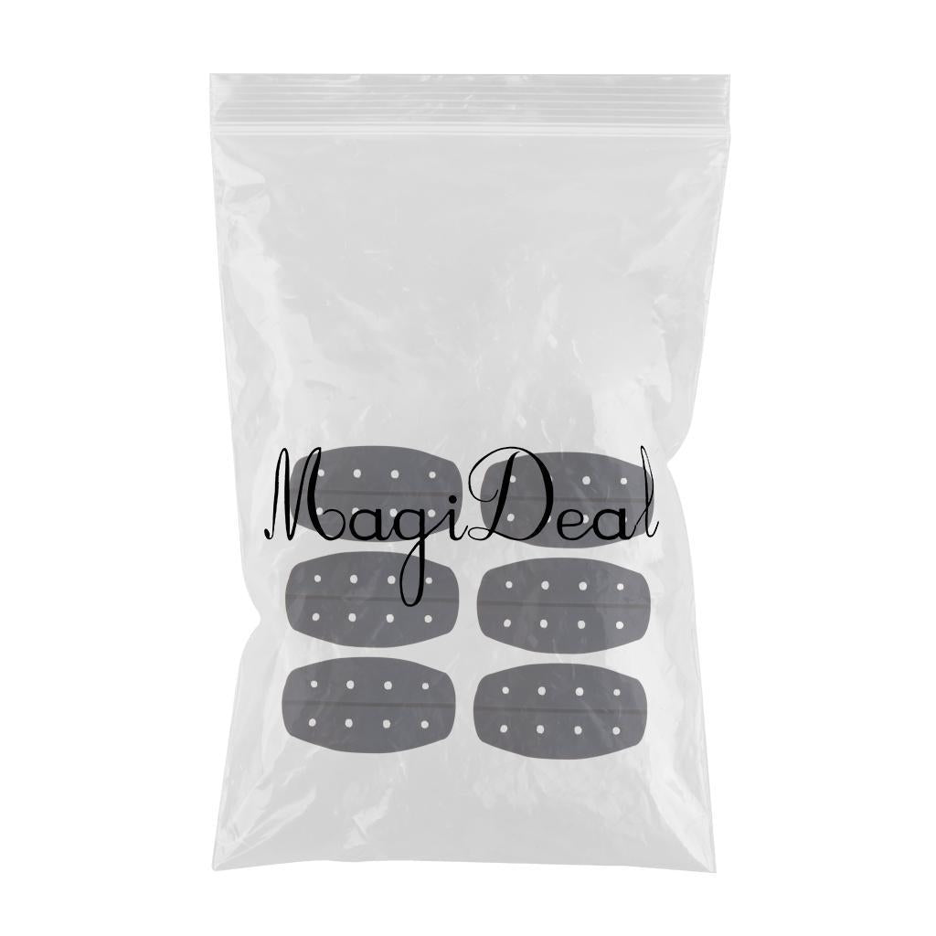 6x Silicone Bra Strap Cushions Holder Shoulder Pads Black Breathable