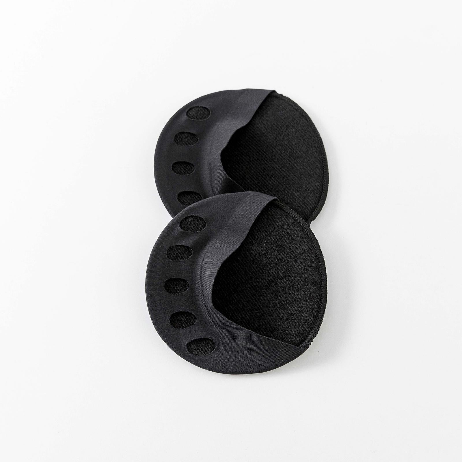 Metatarsal Pads Cotton Ball of Foot Cushions Anti-Slip Insoles Support Black