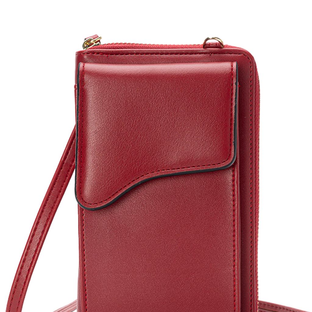 Women Crossbody Cell Phone Shoulder Bag Pouch Handbag Purse Wallet Red