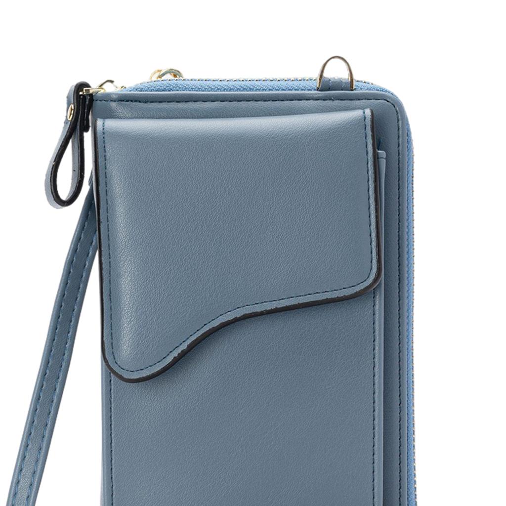 Women Crossbody Cell Phone Shoulder Bag Pouch Handbag Purse Wallet Blue