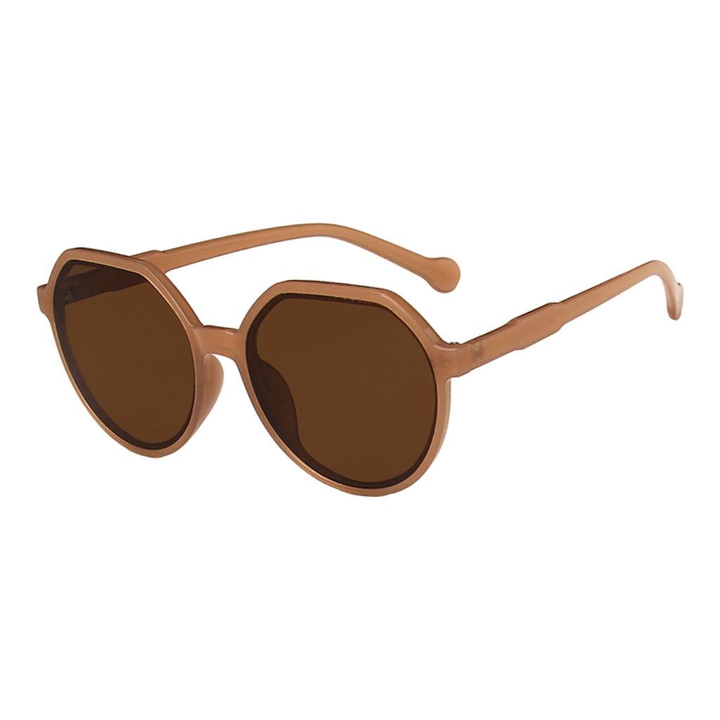 Trend Sunglasses Resin Lens Goggles Men Women Fishing Eyewear Brown