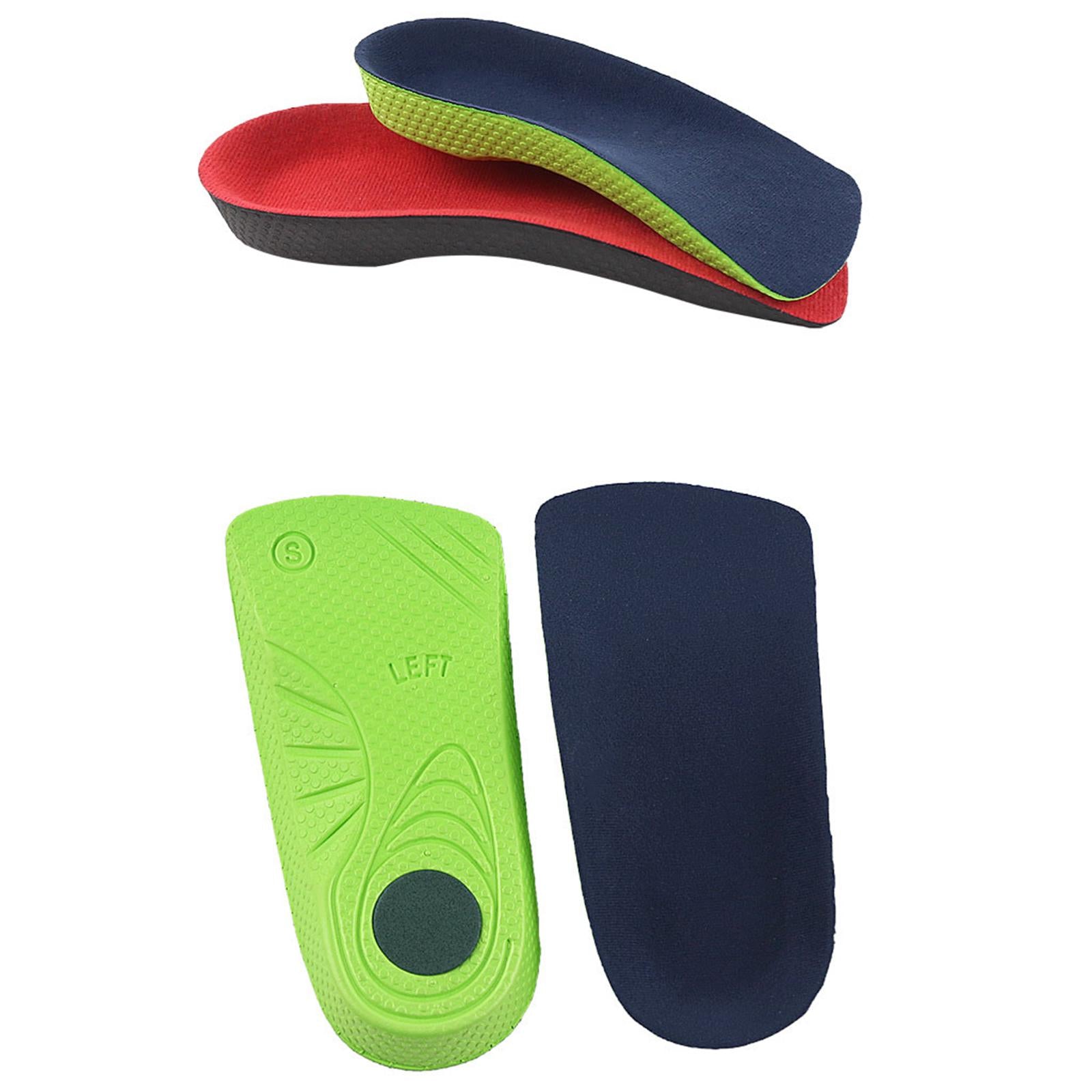 Orthotic Shoe Insoles Insert Arch Support Heel Plantar Fasciitis Pain Relief Green Blue XS