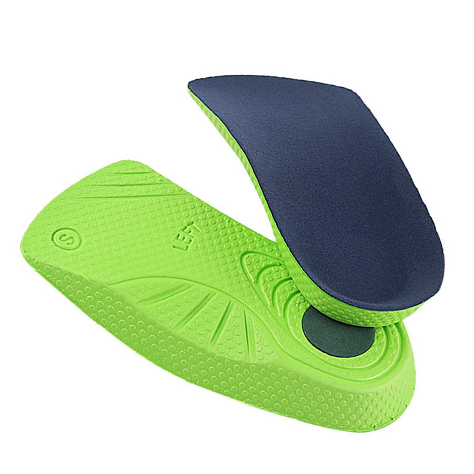 Orthotic Shoe Insoles Insert Arch Support Heel Plantar Fasciitis Pain Relief Green Blue L