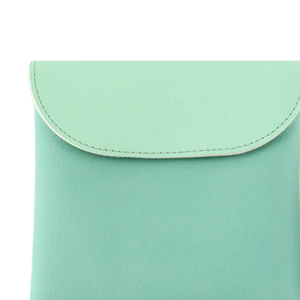 Women Portable Sanitary Towel Bag Waterproof Storage Cosmetic Cards Green