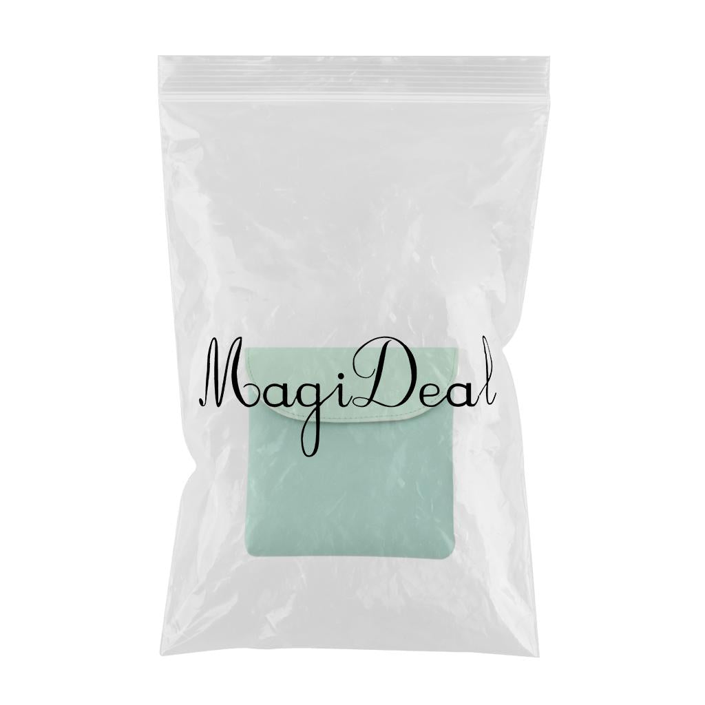 Women Portable Sanitary Towel Bag Waterproof Storage Cosmetic Cards Green