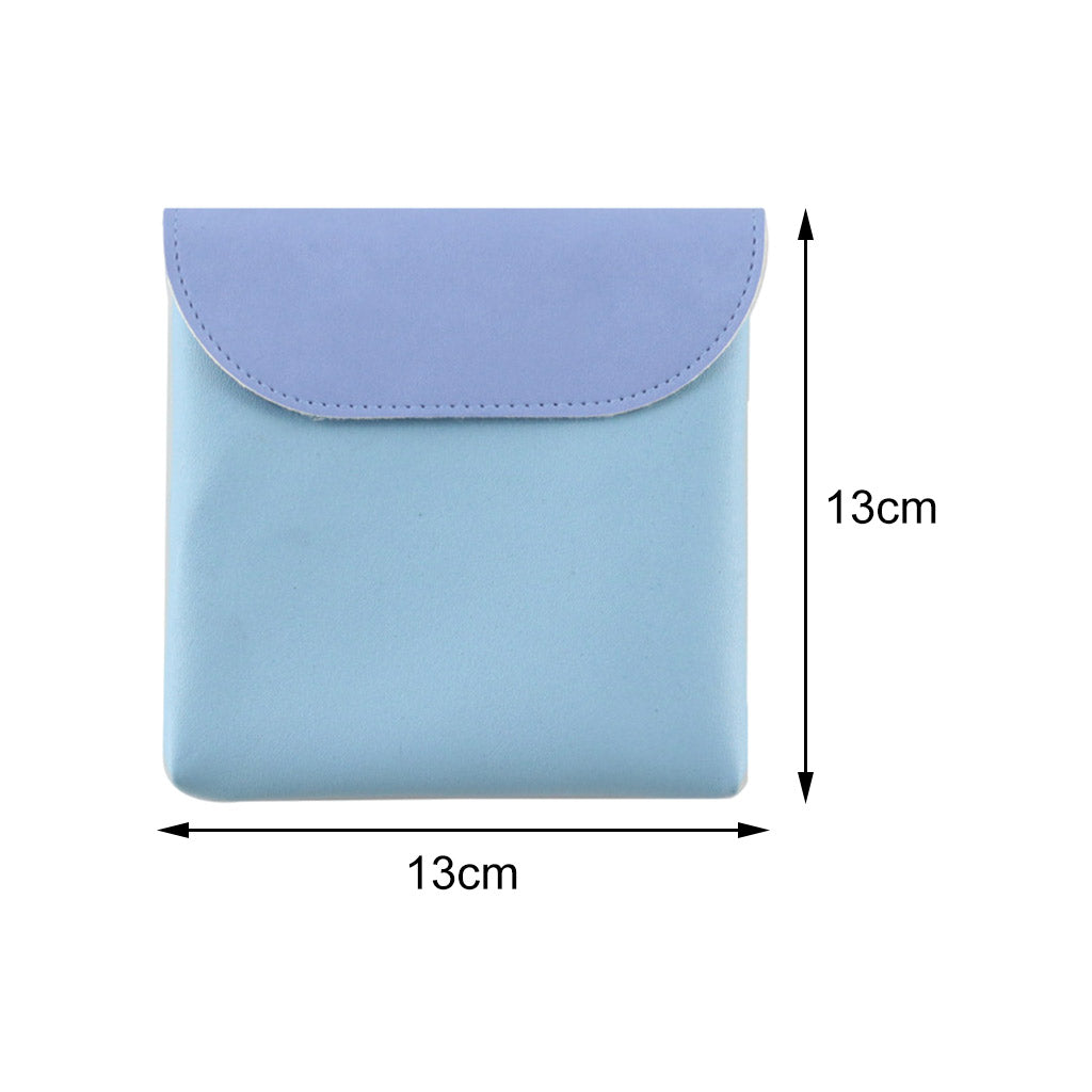 Women Portable Sanitary Towel Bag Waterproof Storage Cosmetic Cards Blue