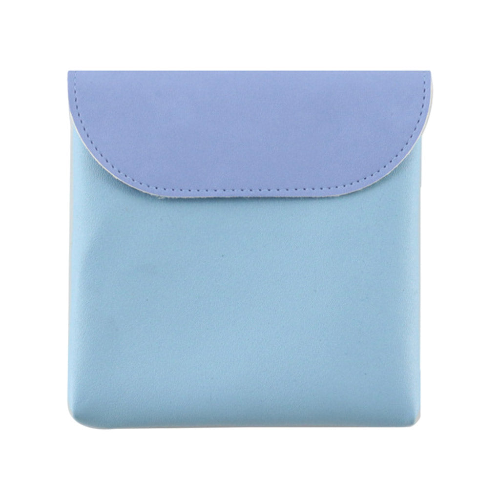 Women Portable Sanitary Towel Bag Waterproof Storage Cosmetic Cards Blue