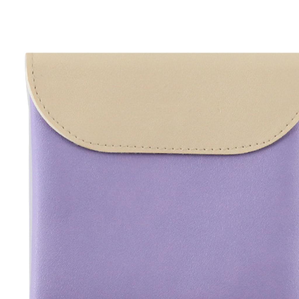 Women Portable Sanitary Towel Bag Waterproof Storage Cosmetic Cards Purple