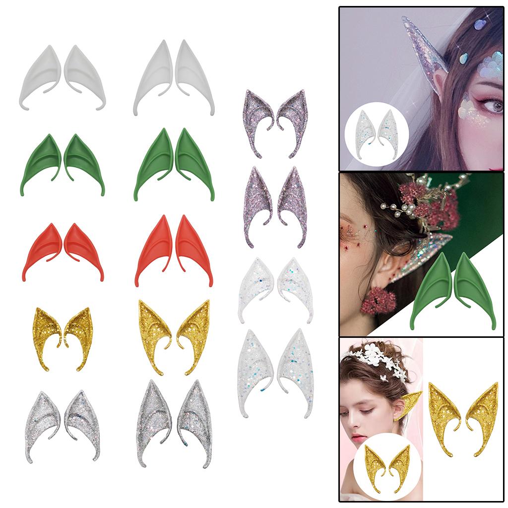 Cosplay Fairy Elf Ears Pixie Elven Vampire Halloween Props White 12cm