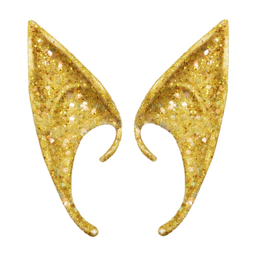Cosplay Fairy Elf Ears Pixie Elven Vampire Halloween Props Golden 12cm