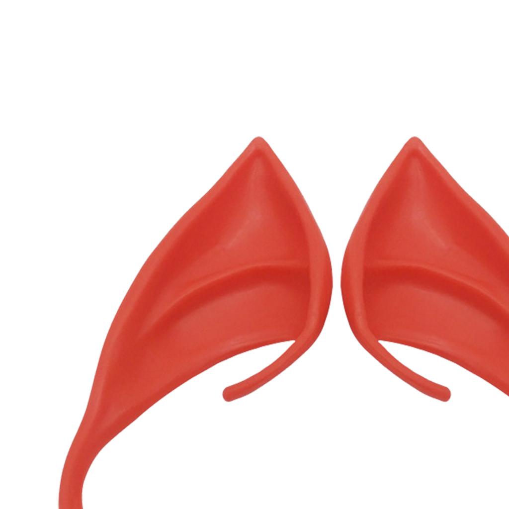 Cosplay Fairy Elf Ears Pixie Elven Vampire Halloween Props Red 10cm