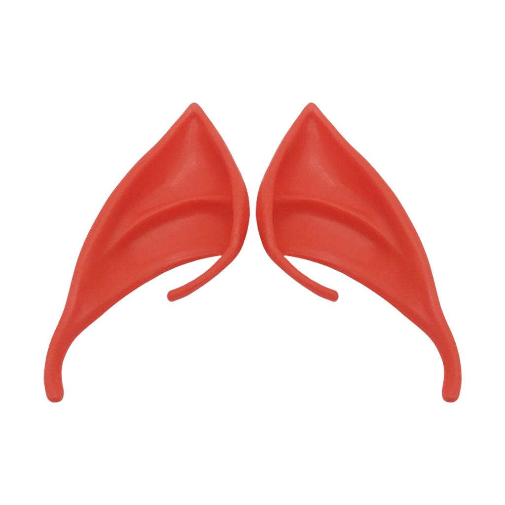 Cosplay Fairy Elf Ears Pixie Elven Vampire Halloween Props Red 10cm