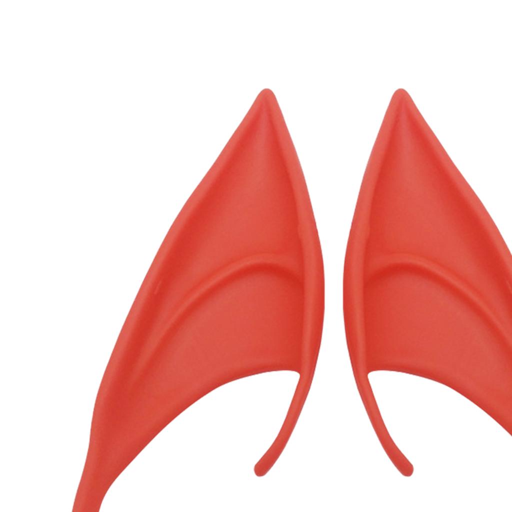 Cosplay Fairy Elf Ears Pixie Elven Vampire Halloween Props Red 12cm