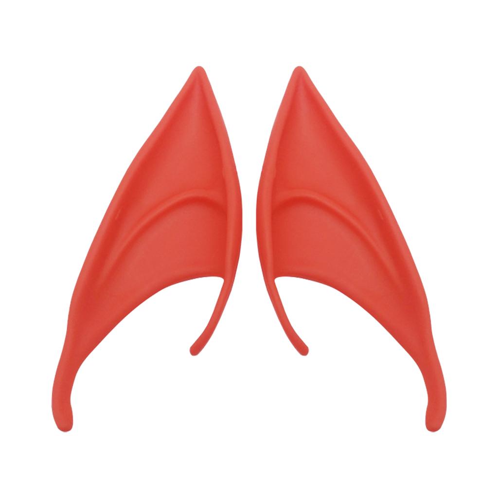 Cosplay Fairy Elf Ears Pixie Elven Vampire Halloween Props Red 12cm
