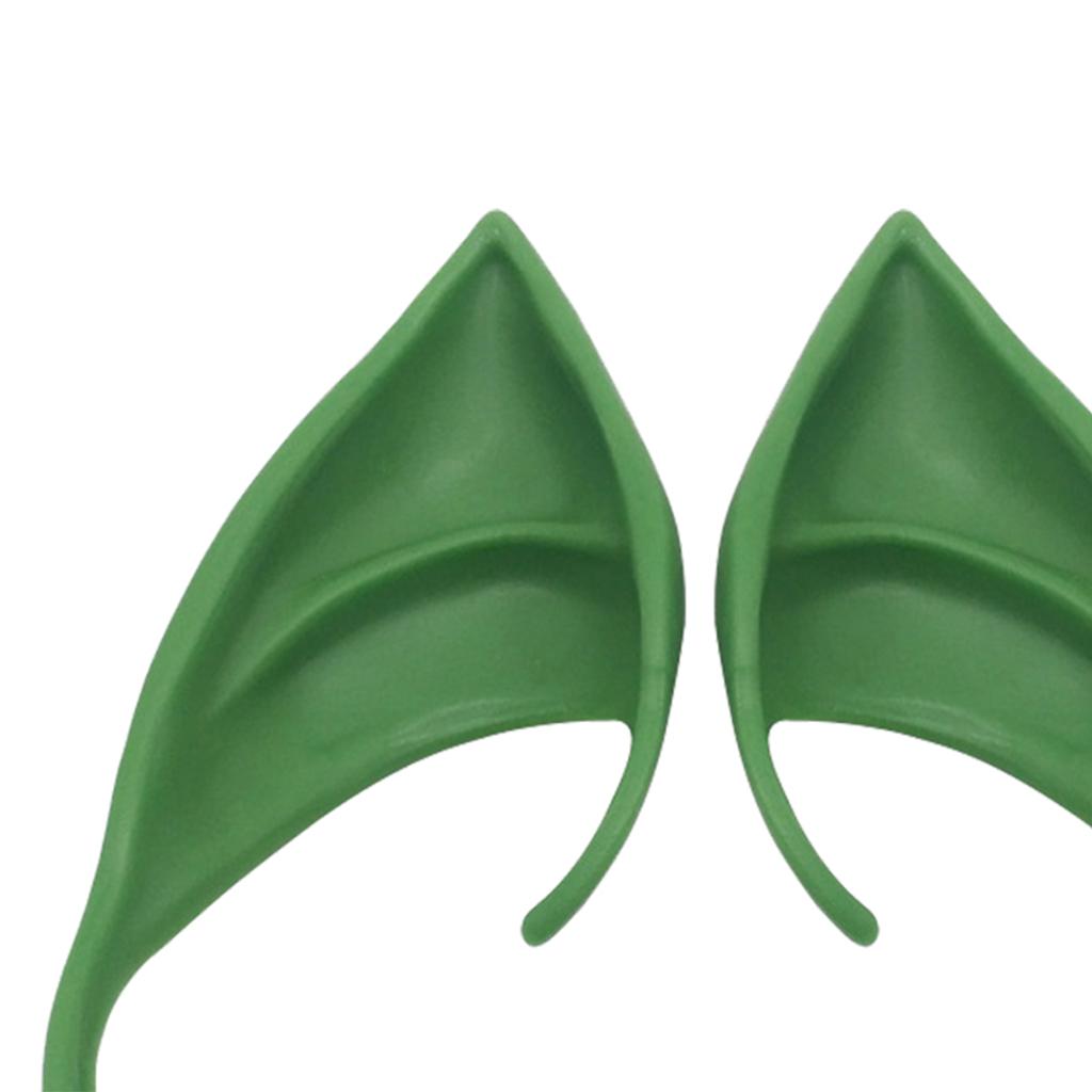 Cosplay Fairy Elf Ears Pixie Elven Vampire Halloween Props Green 10cm