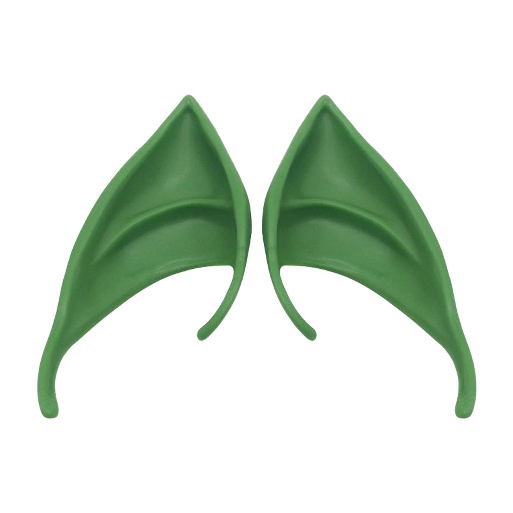 Cosplay Fairy Elf Ears Pixie Elven Vampire Halloween Props Green 10cm