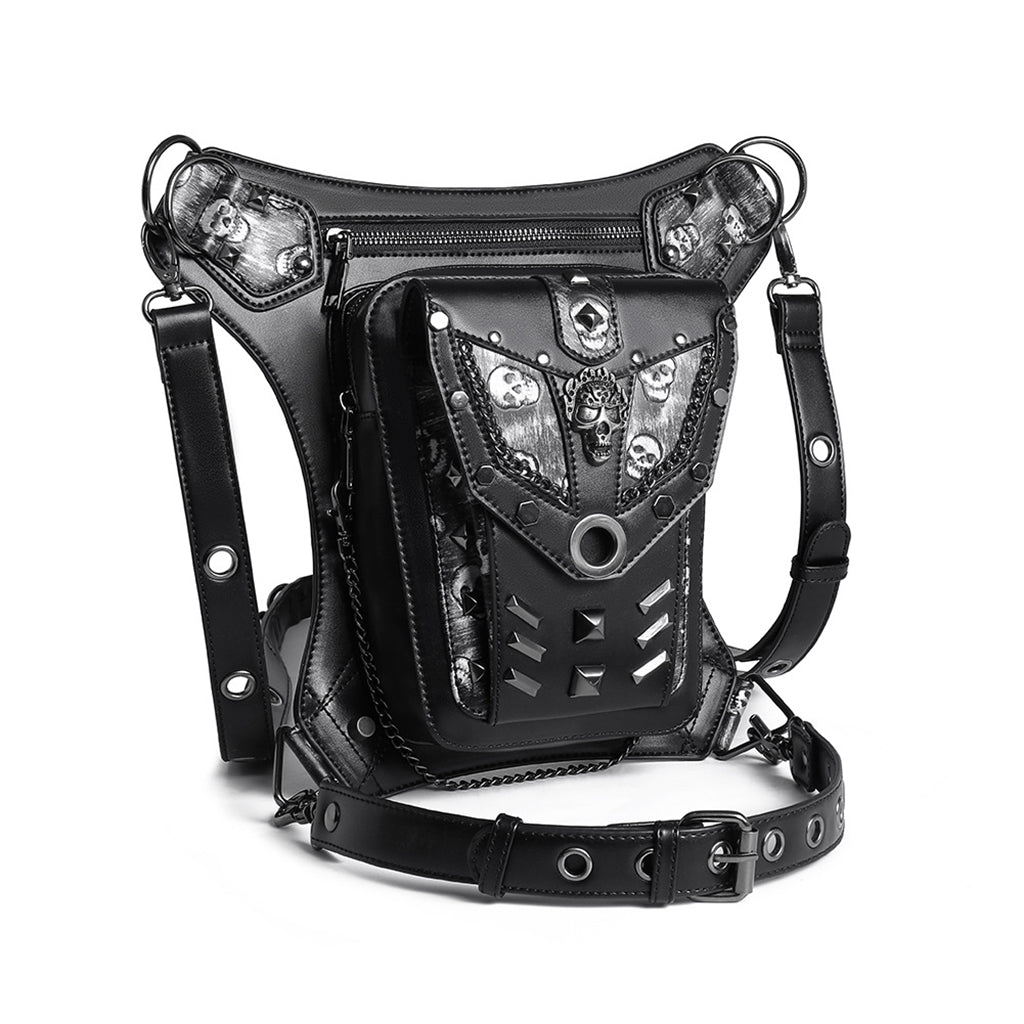 Steampunk Waist Bag Messenger Bags Satchel Leg Drop Bag Purse for Women Men