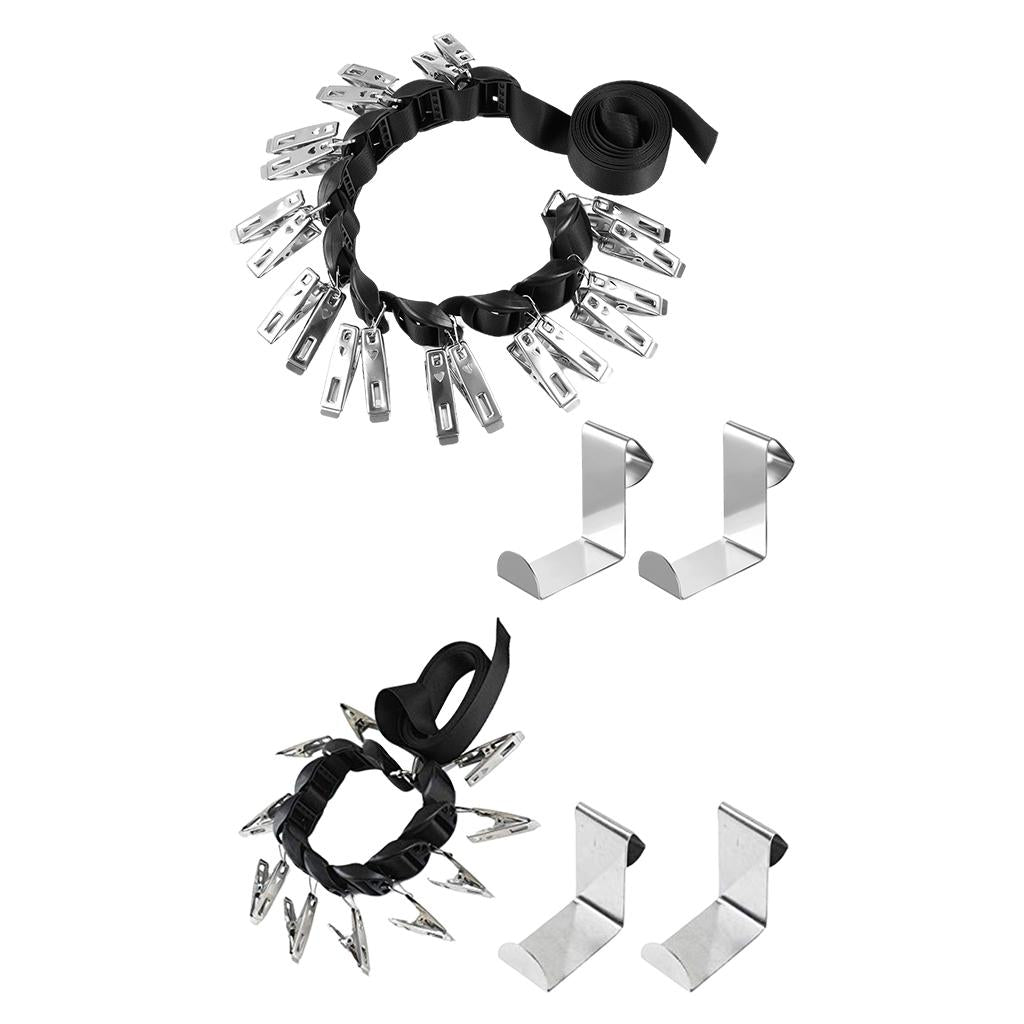 Hat Rack Closet Hanger Storage Organizer Door Baseball Hat Holder 10 Clips