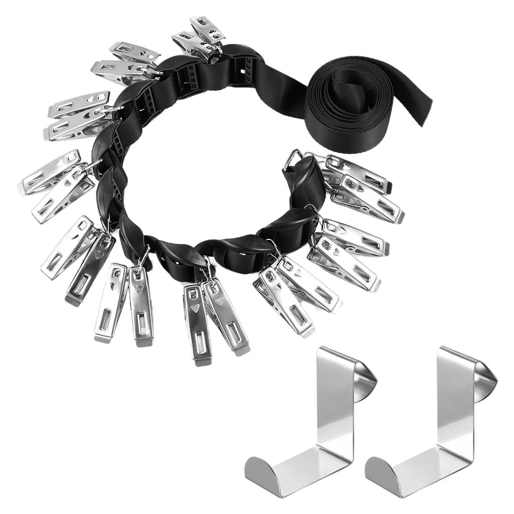 Hat Rack Closet Hanger Storage Organizer Door Baseball Hat Holder 20 Clips