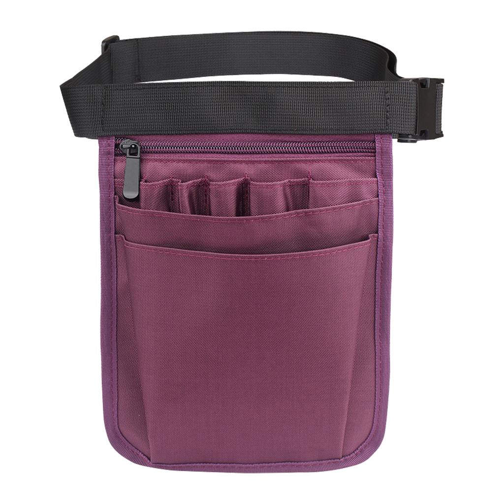 Nurses Pouch Waist Bag Extra Pocket Quick Pick Organizer Pouch Purple