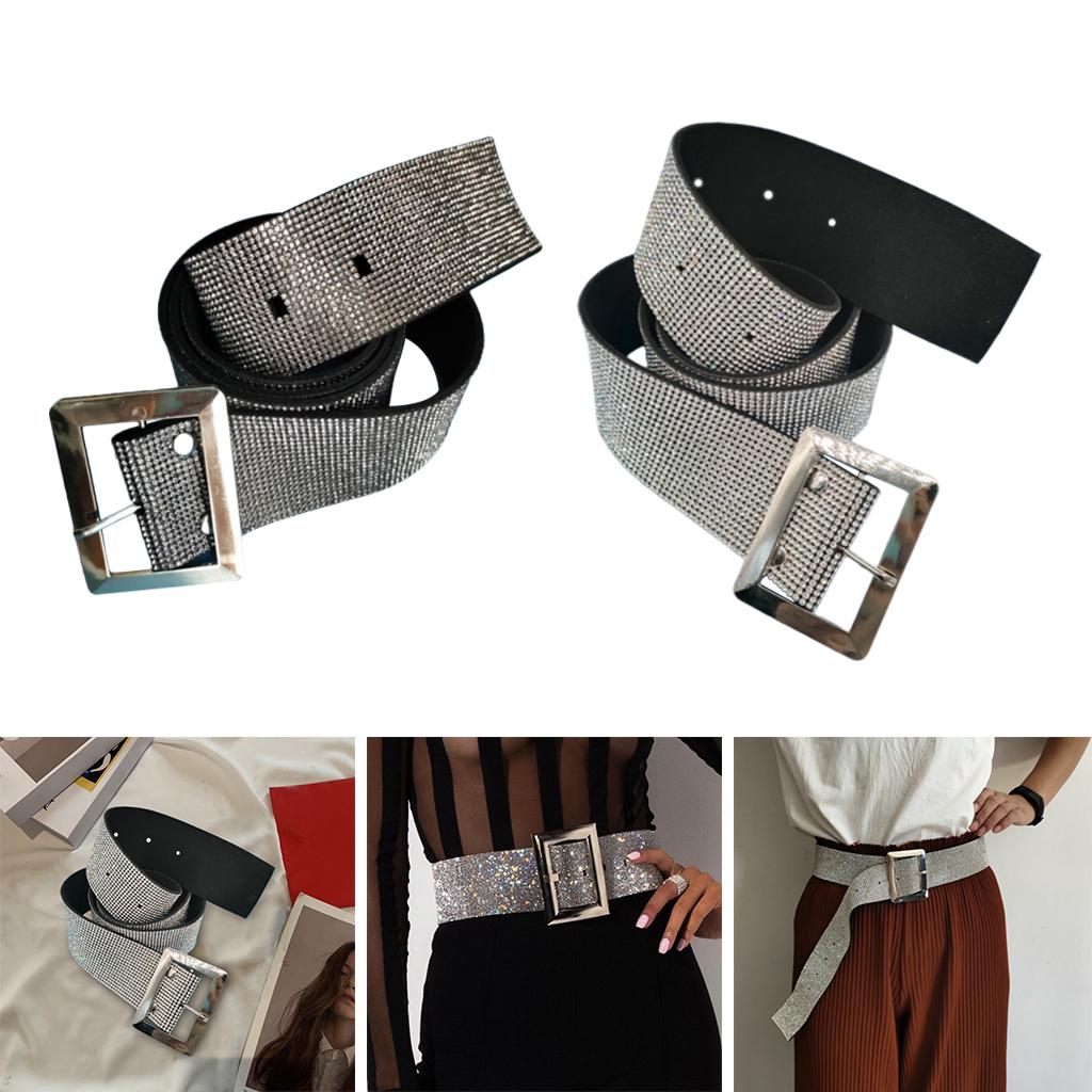 Rhinestone Beading Waist Chain Belt Jewelry Waistband Wedding Dress Gray