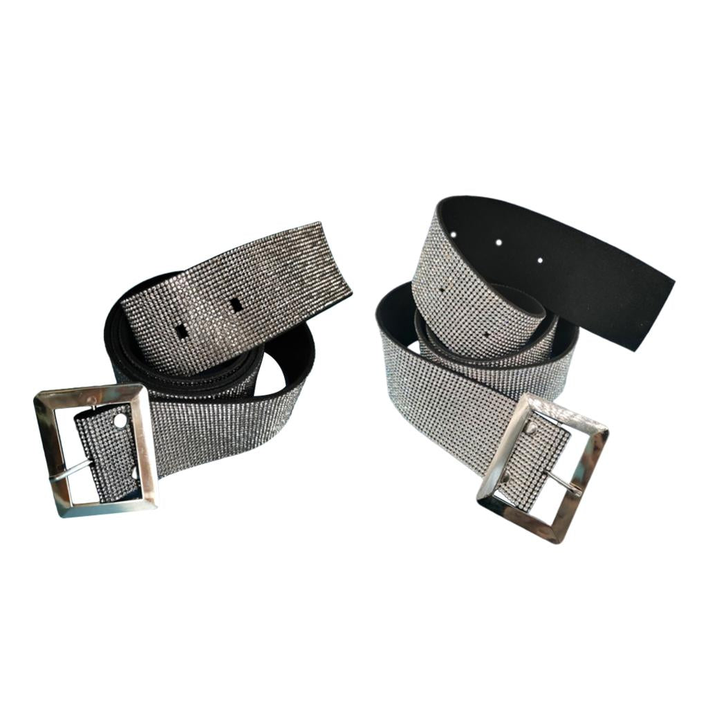 Rhinestone Beading Waist Chain Belt Jewelry Waistband Wedding Dress Gray