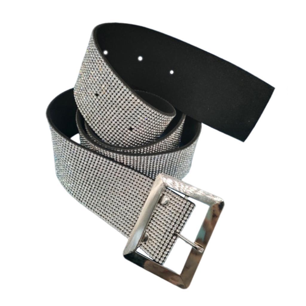 Rhinestone Beading Waist Chain Belt Jewelry Waistband Wedding Dress White