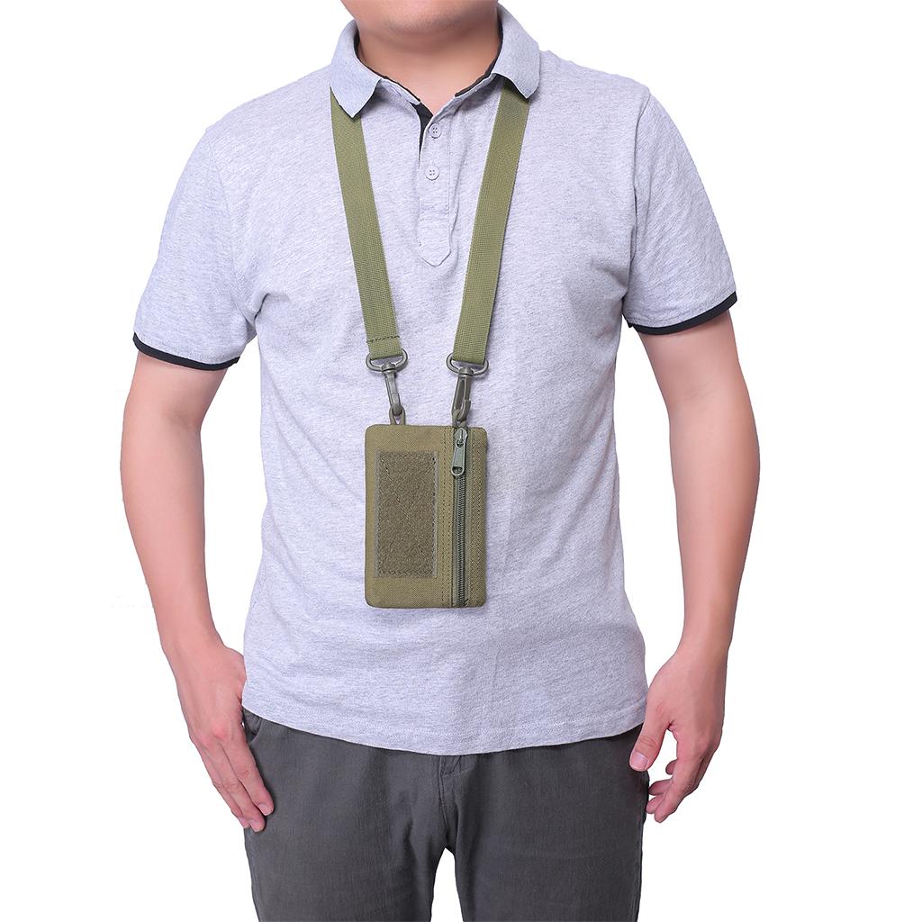 Outdoor Molle Pouch Wallet Waterproof Portable Travel Zipper Waist Bag Green