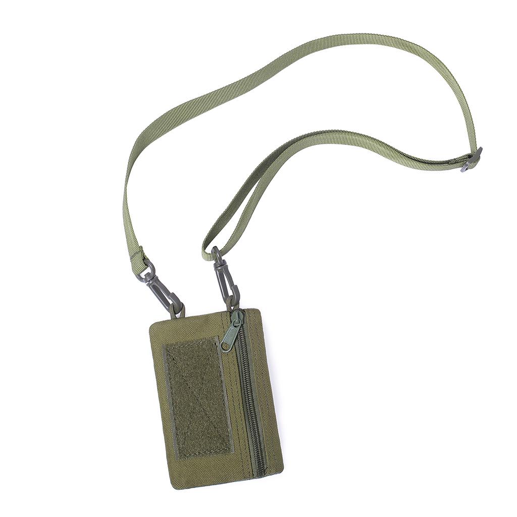Outdoor Molle Pouch Wallet Waterproof Portable Travel Zipper Waist Bag Green