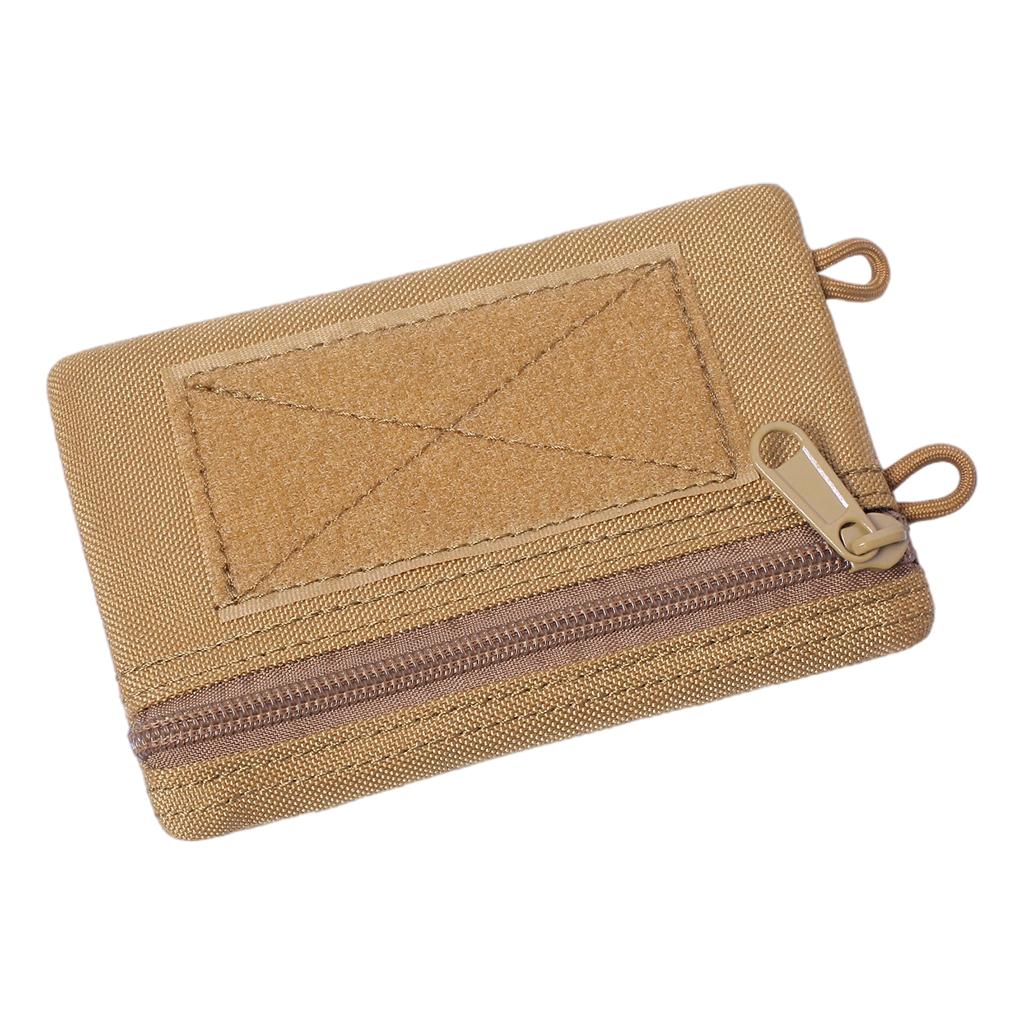 Outdoor Molle Pouch Wallet Waterproof Portable Travel Zipper Waist Bag Brown