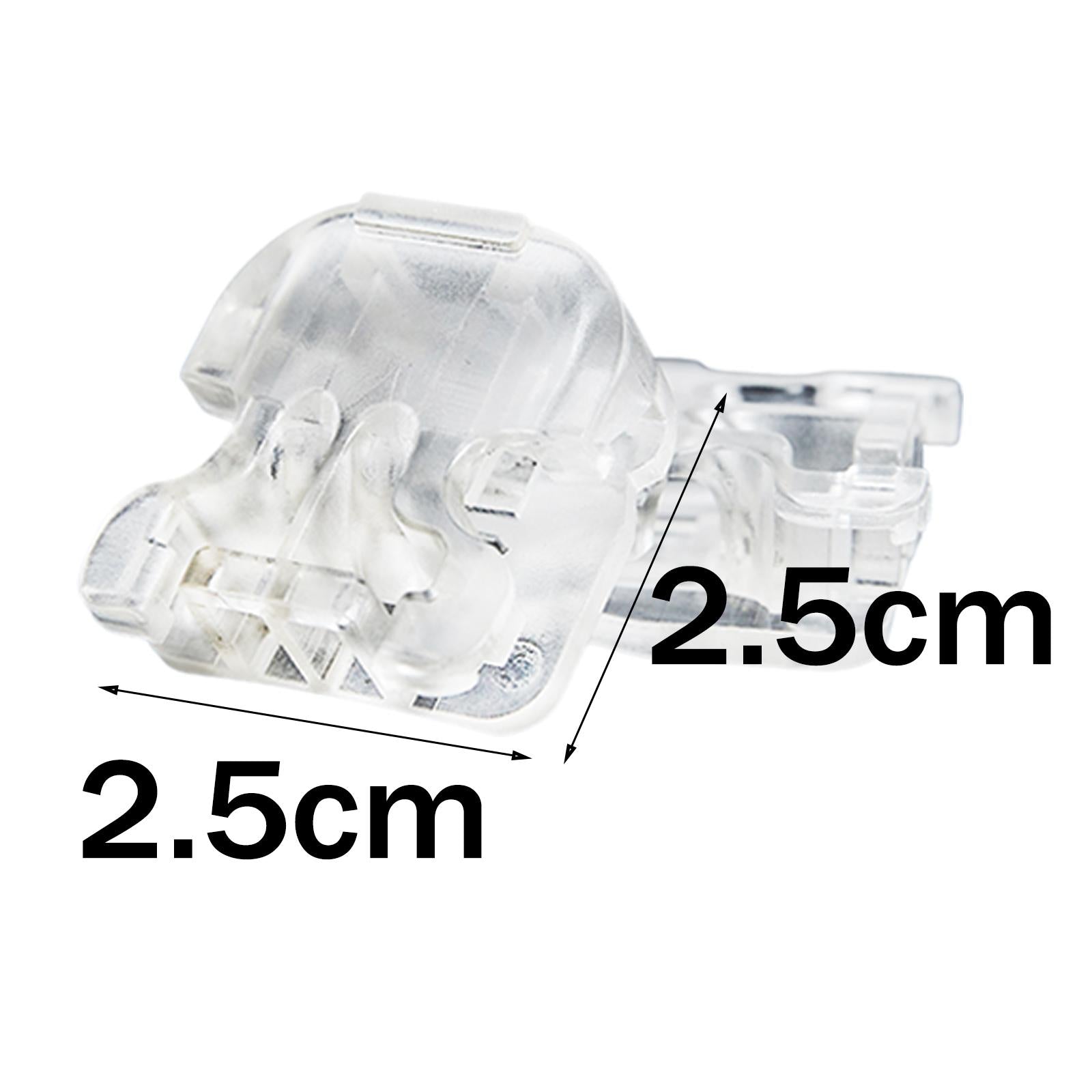 20pcs Quick Shoelace Lock Shoe Strings Cord Buckle Toggle Stopper Clear